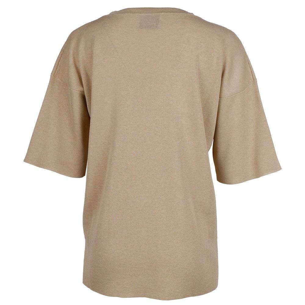 Alpha Studio Beige Viscose Sweater - Hilstor