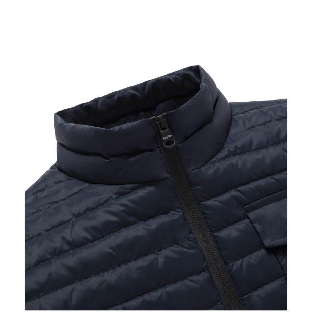 Refrigiwear Blue Nylon Men Jacket - Hilstor