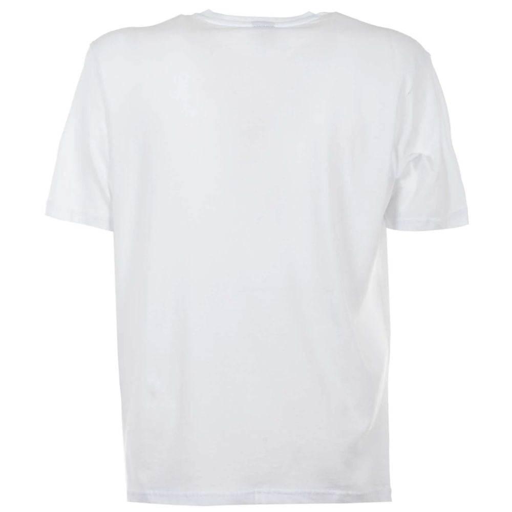 North Sails Elegant White Cotton Tee with Bold Blue Logo - Hilstor