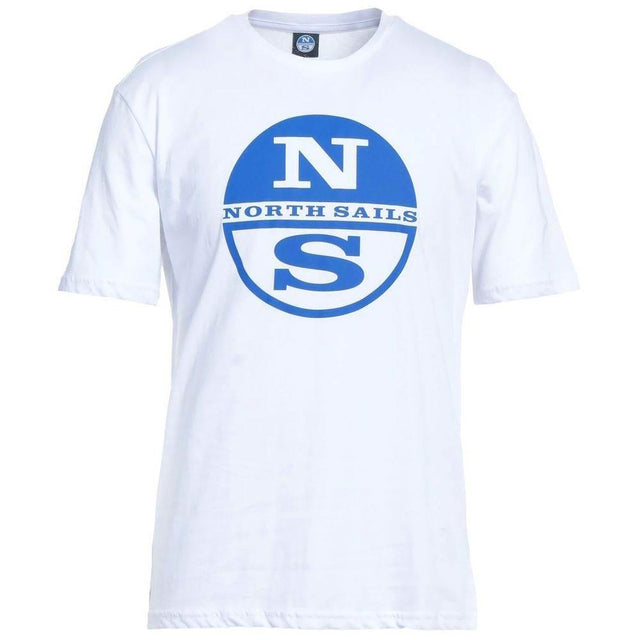 North Sails Crisp White Logo Cotton T-Shirt - Hilstor