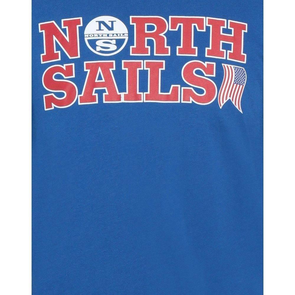 North Sails Light Blue Cotton Men T-Shirt - Hilstor