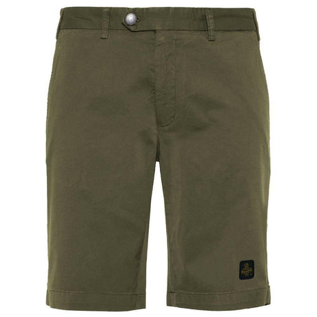 Refrigiwear Elegant Beige Bermuda Shorts with Logo Patch - Hilstor