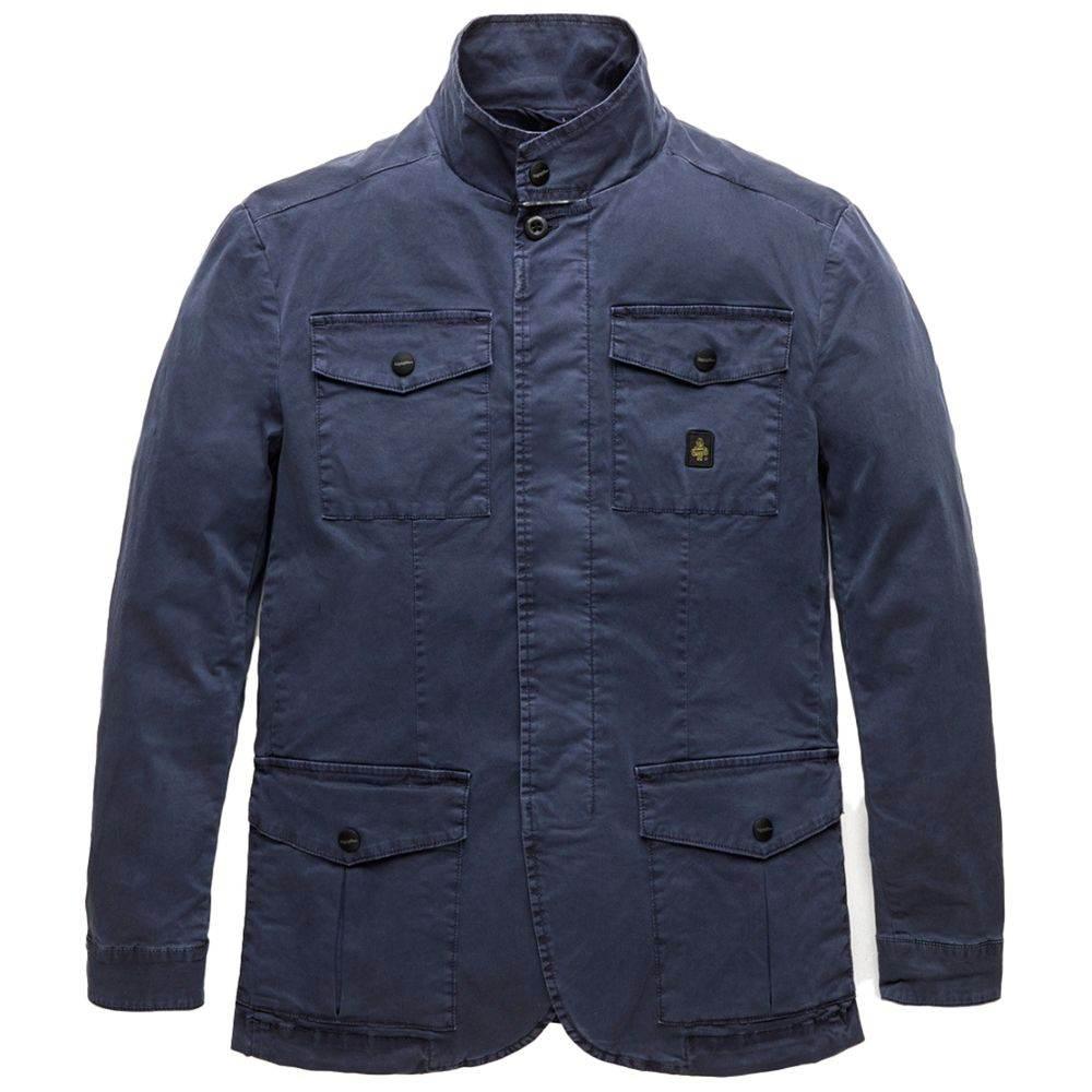 Refrigiwear Blue Cotton Men Jacket - Hilstor