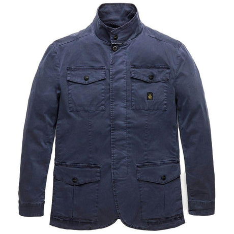 Refrigiwear Blue Cotton Men Jacket - Hilstor