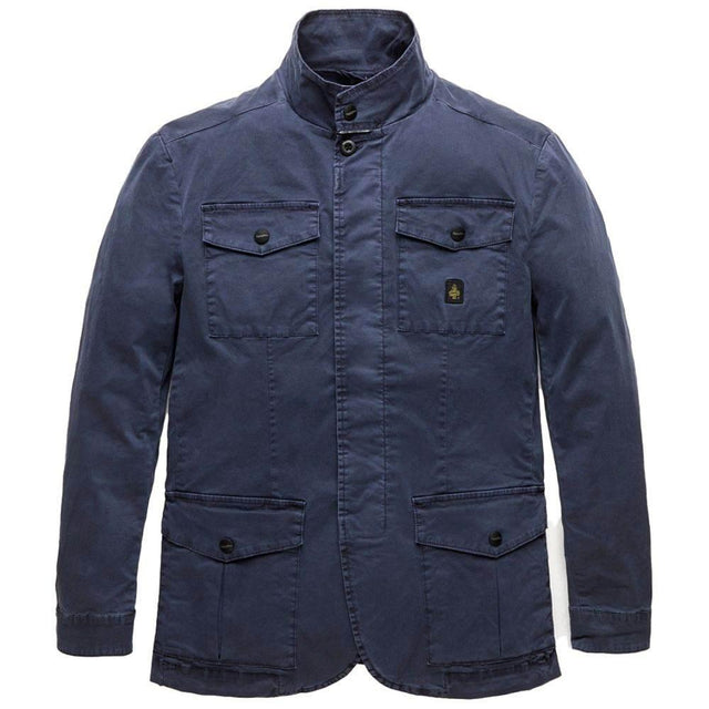 Refrigiwear Blue Cotton Men Jacket - Hilstor