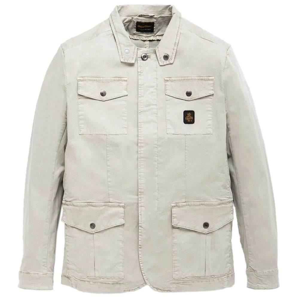 Refrigiwear Beige Cotton Men Jacket - Hilstor