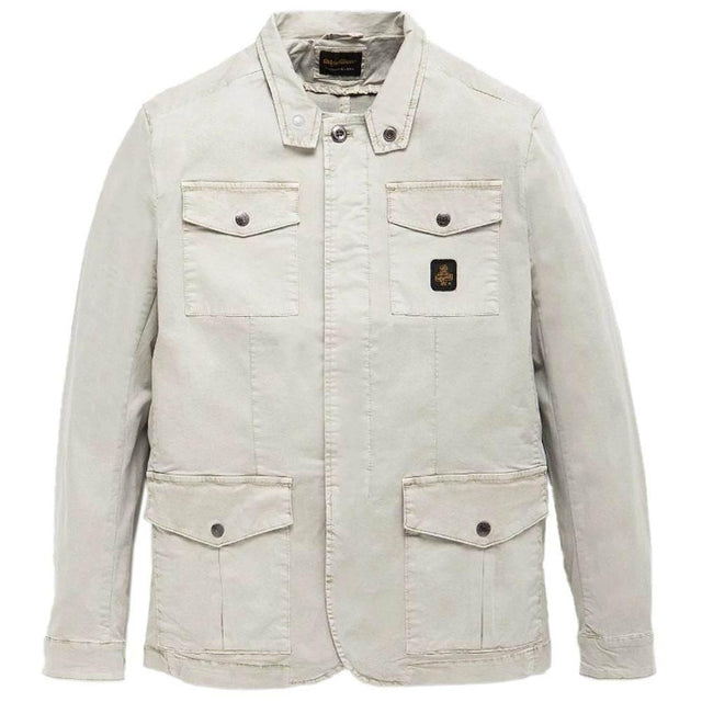 Refrigiwear Beige Cotton Men Jacket - Hilstor