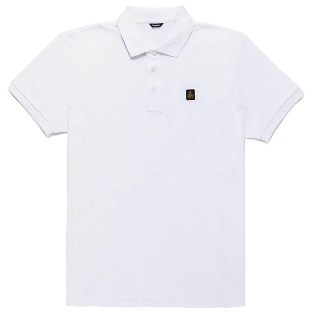 Refrigiwear Elegant White Polo with Embroidered Logo - Hilstor