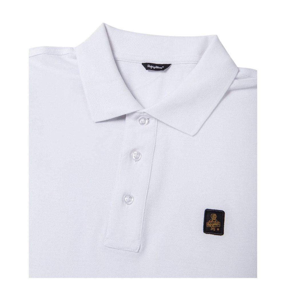 Refrigiwear Elegant White Polo with Embroidered Logo - Hilstor