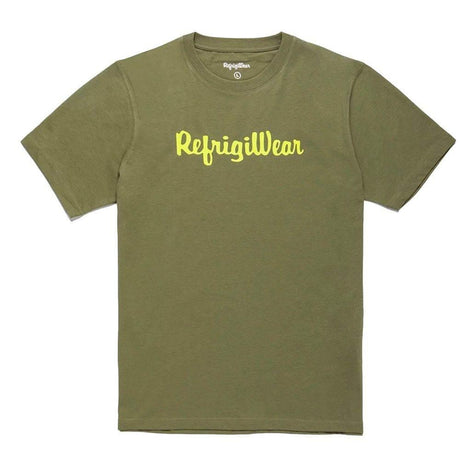 Refrigiwear Army Cotton Tee with Contrast Logo - Hilstor