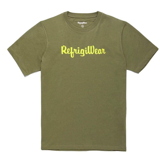 Refrigiwear Army Cotton Tee with Contrast Logo - Hilstor