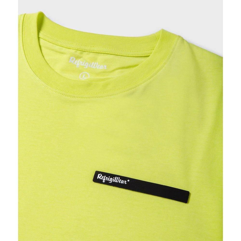 Refrigiwear Embossed Logo Cotton T-Shirt in Yellow - Hilstor