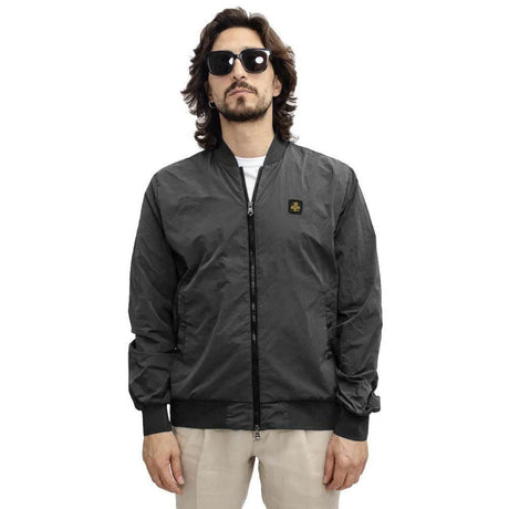 Refrigiwear Gray Nylon Men Bomber Jacket - Hilstor