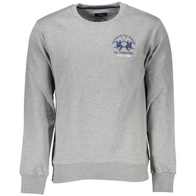 La Martina Embroidered Cotton Crewneck Sweater - Hilstor