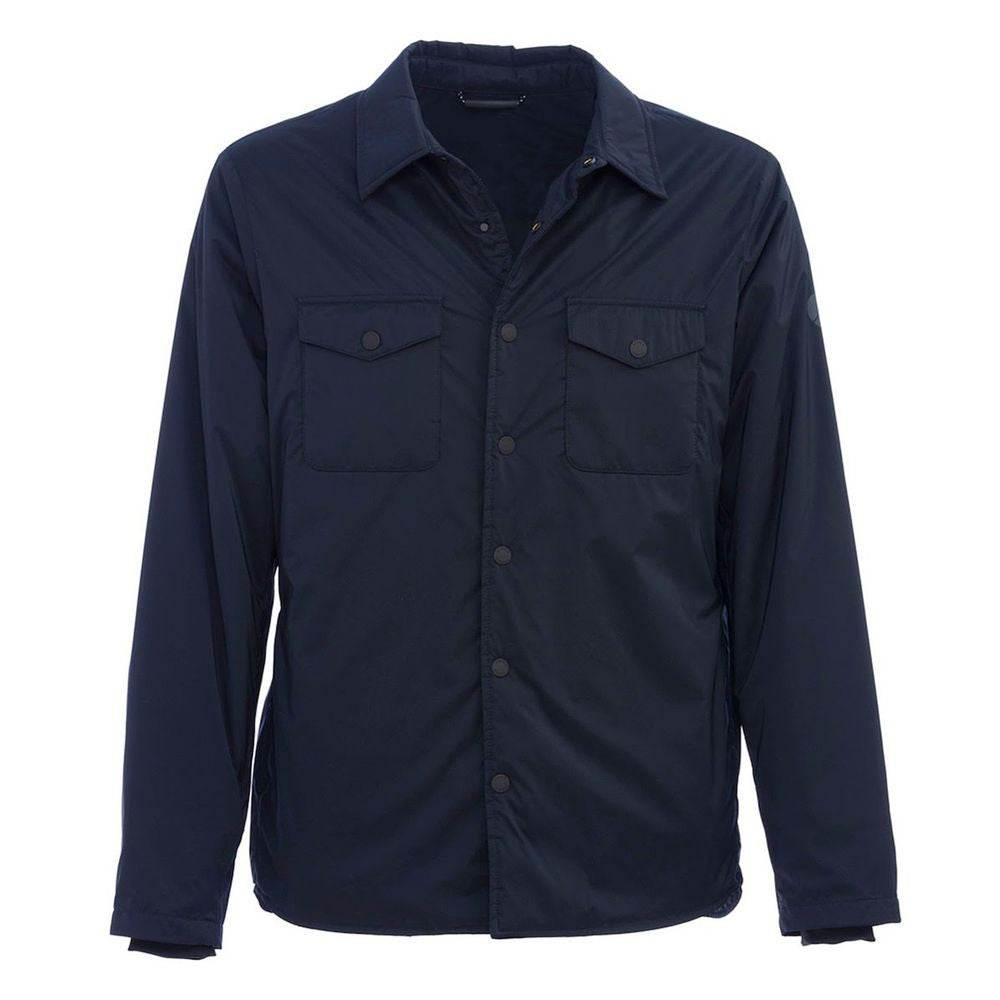 People Of Shibuya Chic Technical Fabric Jacket with Button Closure - Hilstor