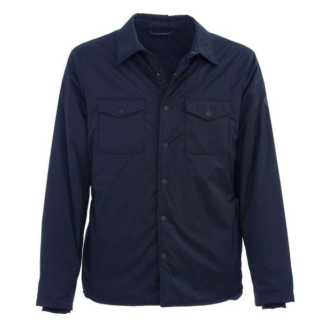 People Of Shibuya Chic Technical Fabric Jacket with Button Closure - Hilstor