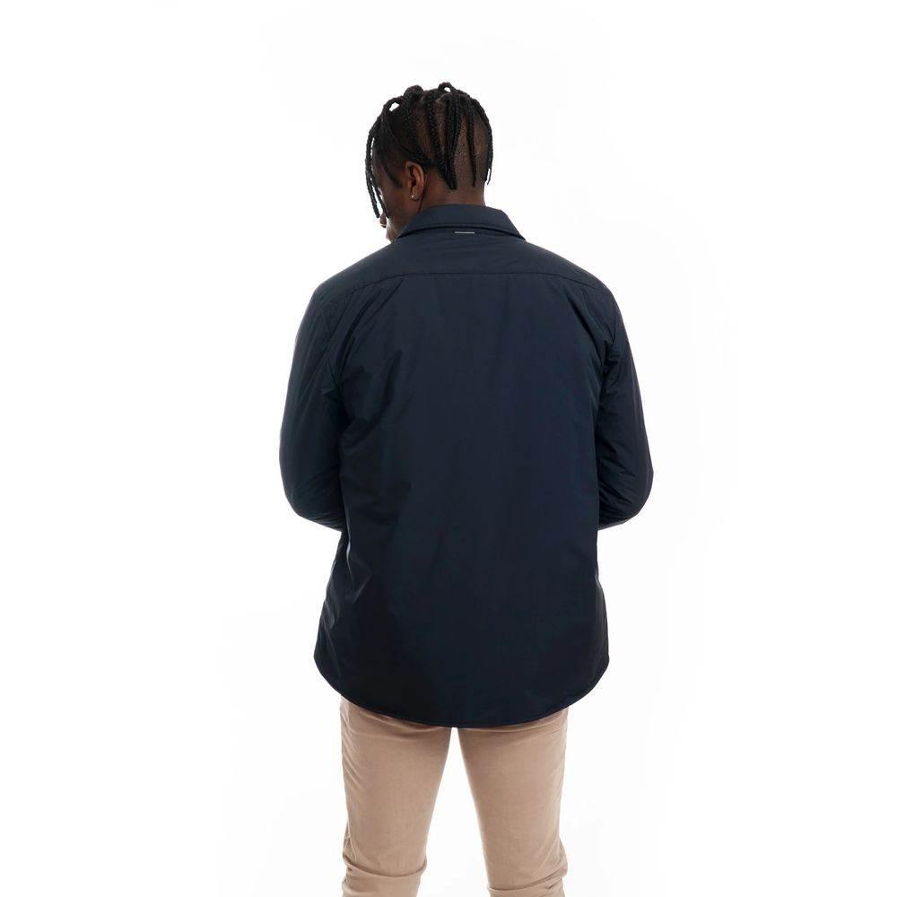 People Of Shibuya Chic Technical Fabric Jacket with Button Closure - Hilstor