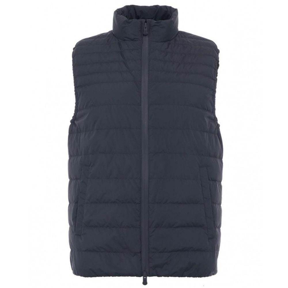 People Of Shibuya Blue Polyester Men Vest - Hilstor