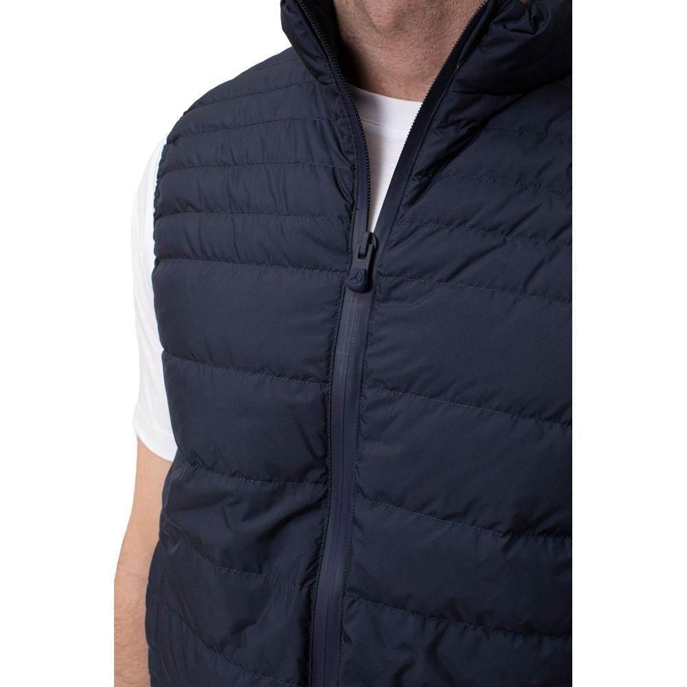 People Of Shibuya Blue Polyester Men Vest - Hilstor
