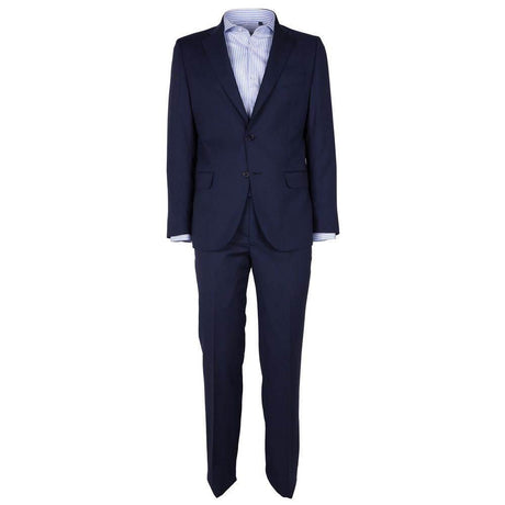 Made in Italy Blue Wool Mens Suit - Hilstor