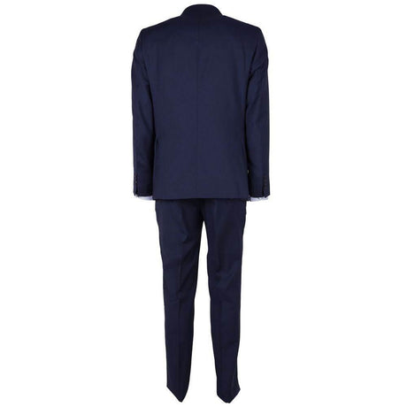 Made in Italy Blue Wool Mens Suit - Hilstor