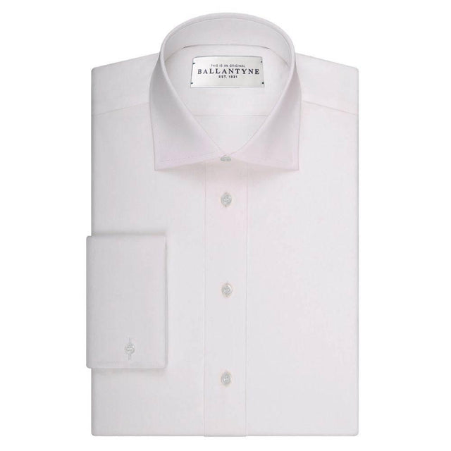 Ballantyne White Cotton Men's Shirt - Hilstor