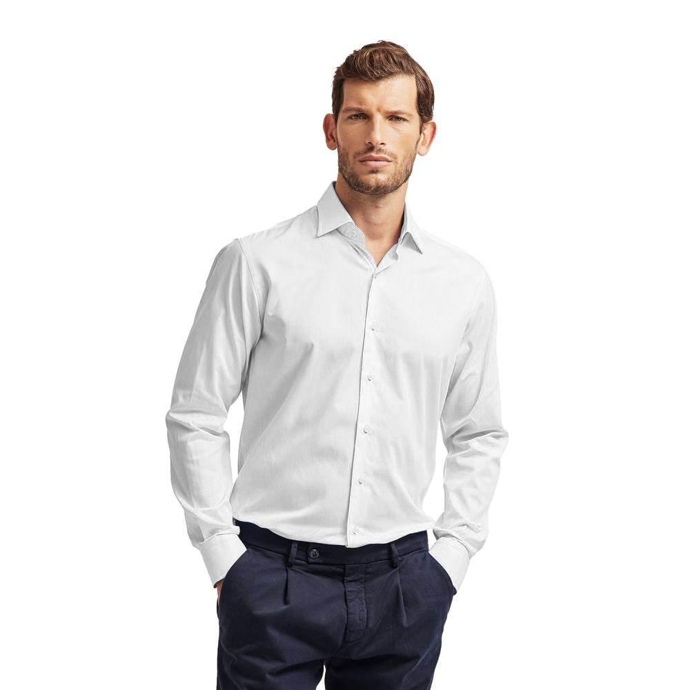 Ballantyne White Cotton Men's Shirt - Hilstor