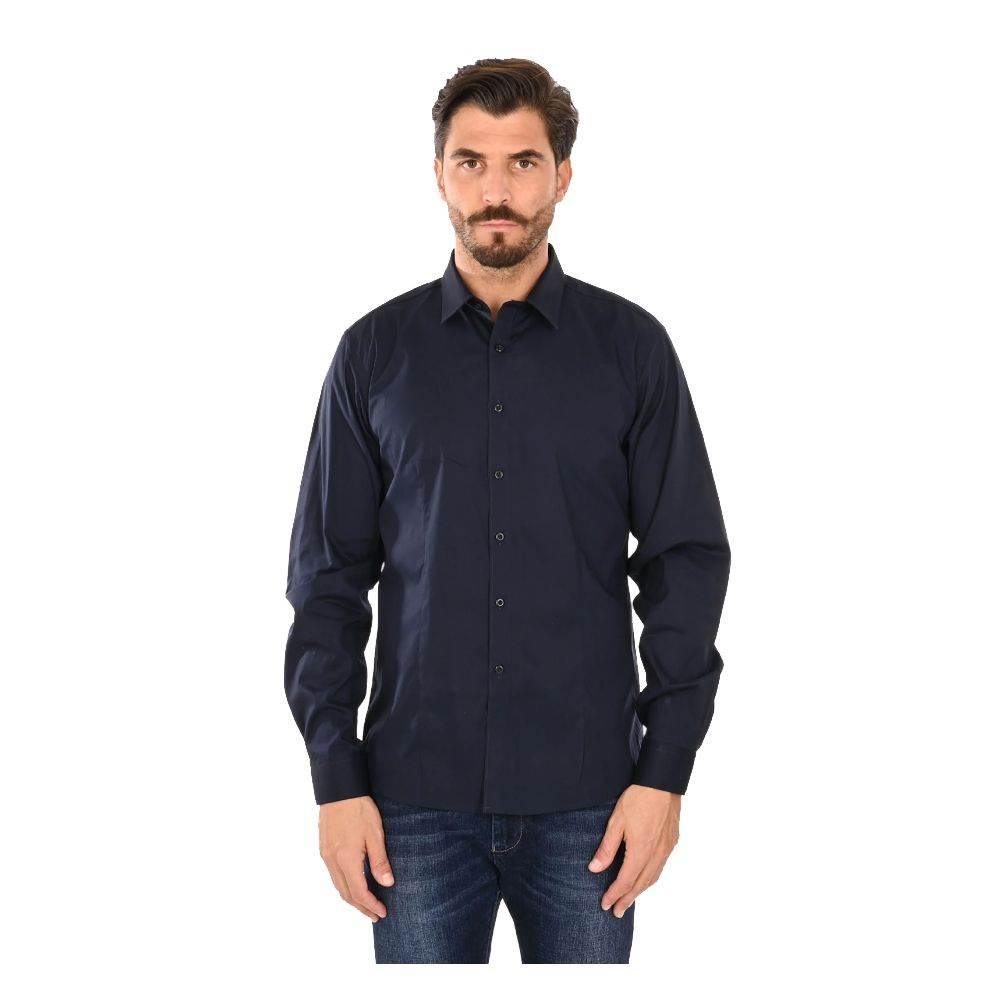 Ballantyne Blue Cotton Men's Shirt - Hilstor