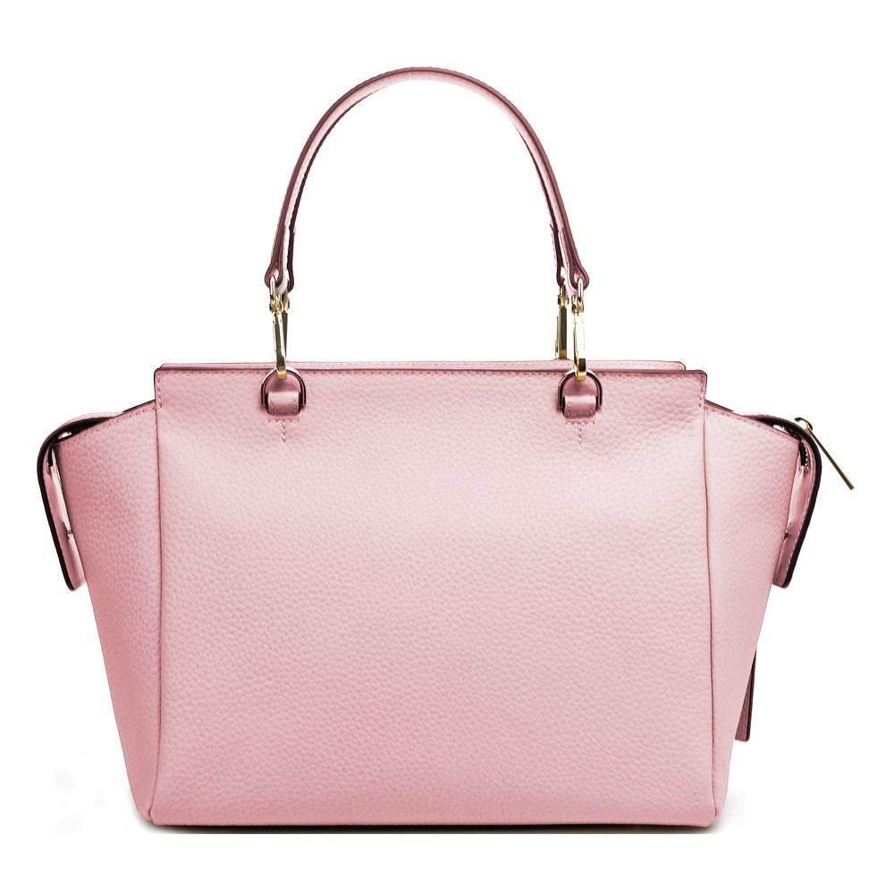 Baldinini Trend Pink Calfskin Women Handbag - Hilstor