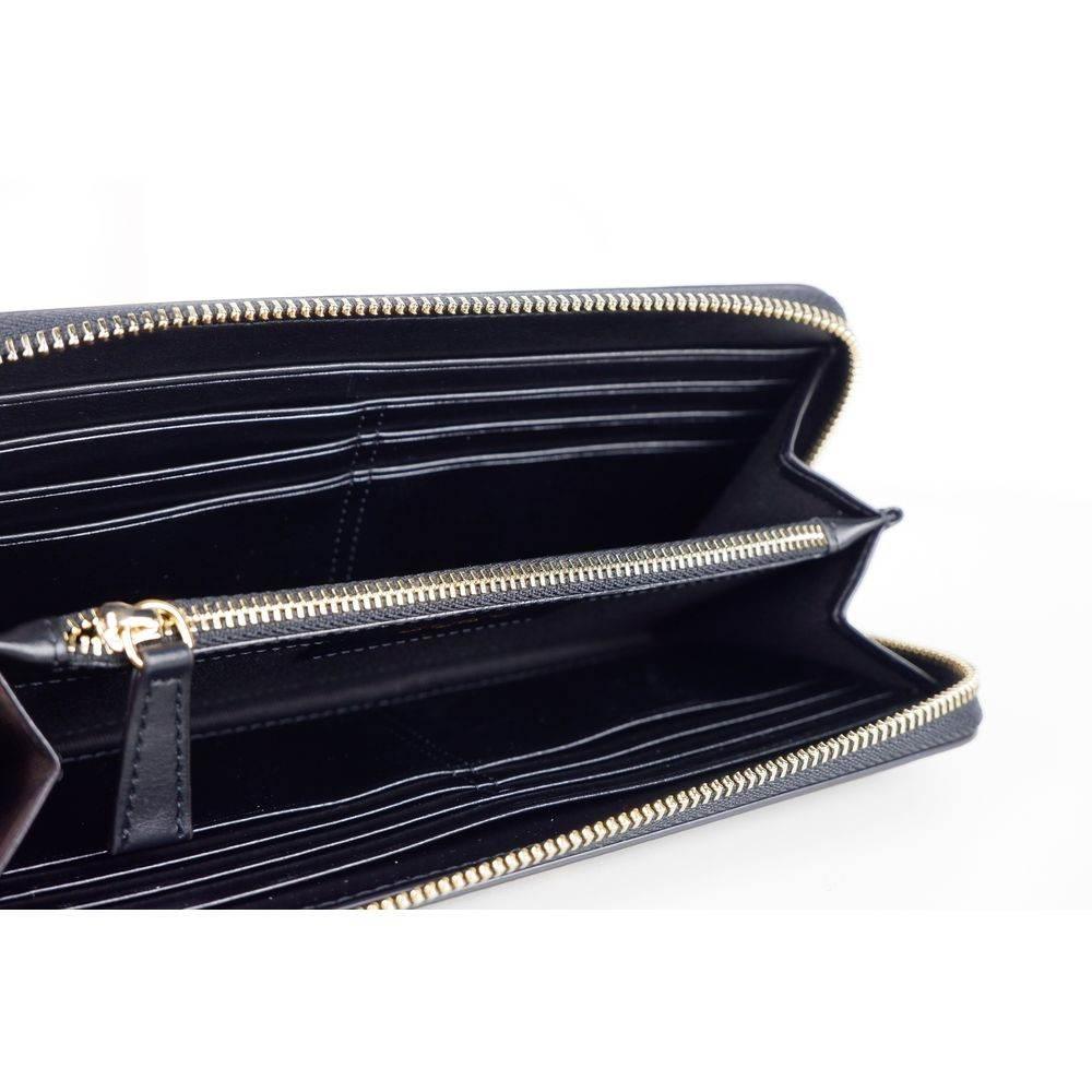 Ungaro Elegant Leather Zippered Wallet in Classic Black - Hilstor