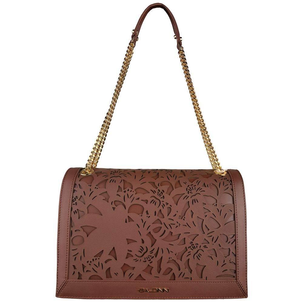 Baldinini Trend Brown Calfskin Women Crossbody Bag - Hilstor