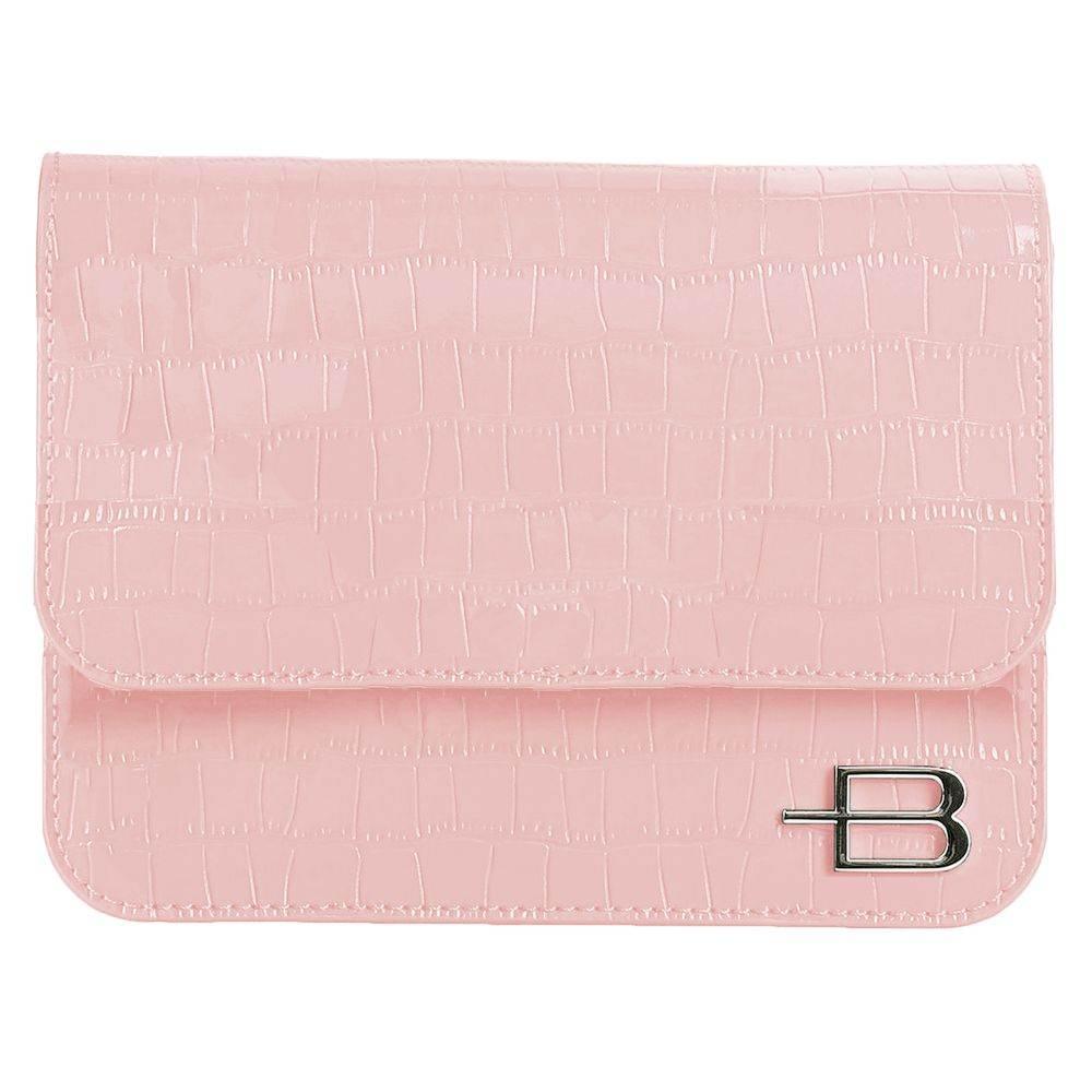 Baldinini Trend Pink Calfskin Women Clutch - Hilstor