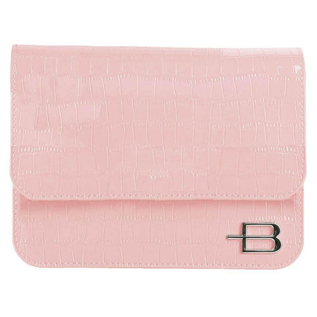 Baldinini Trend Pink Calfskin Women Clutch - Hilstor