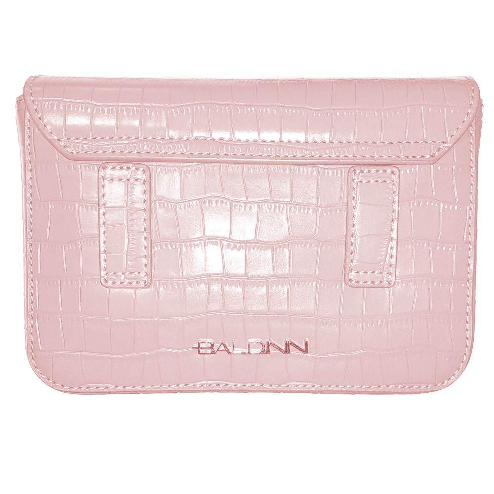 Baldinini Trend Pink Calfskin Women Clutch - Hilstor