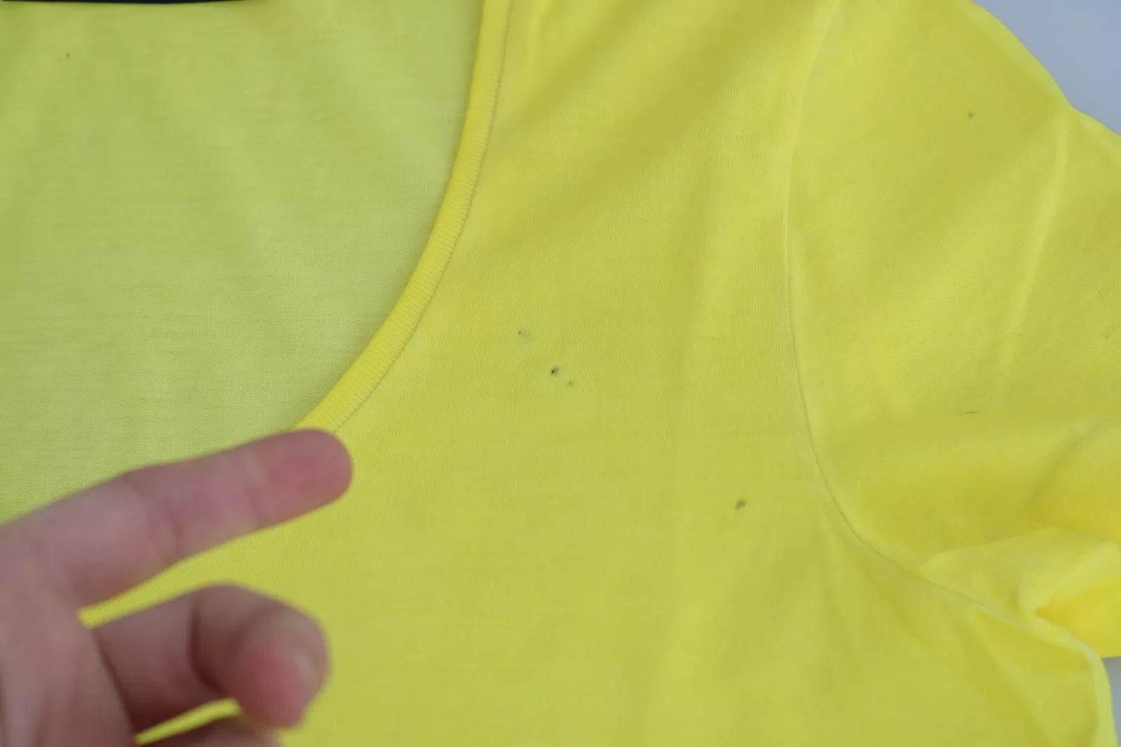 Dsquared² Yellow Round Neck Short Sleeve Shirt Top Blouse - Hilstor