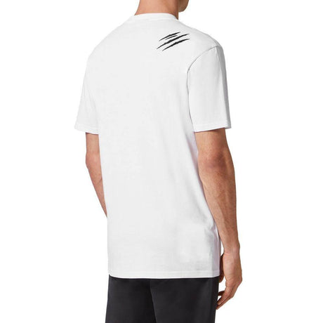Plein Sport White Cotton Men's T-Shirt - Hilstor