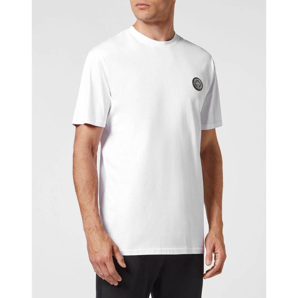 Plein Sport White Cotton Men's T-Shirt - Hilstor