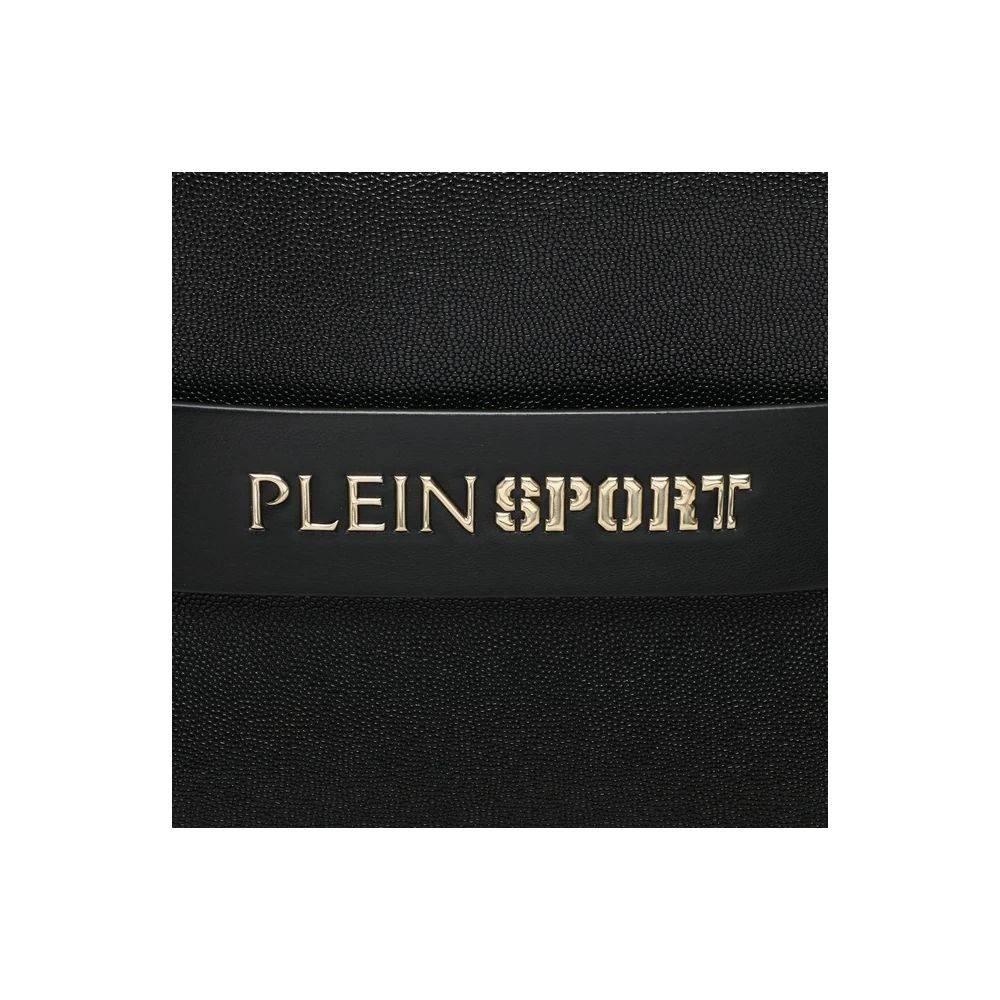 Plein Sport Chic Ebony Tote with Silver Logo Accent - Hilstor