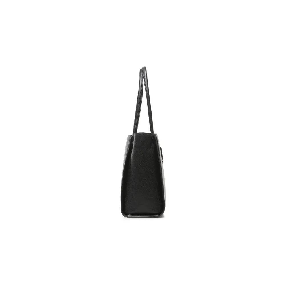 Plein Sport Chic Ebony Tote with Silver Logo Accent - Hilstor