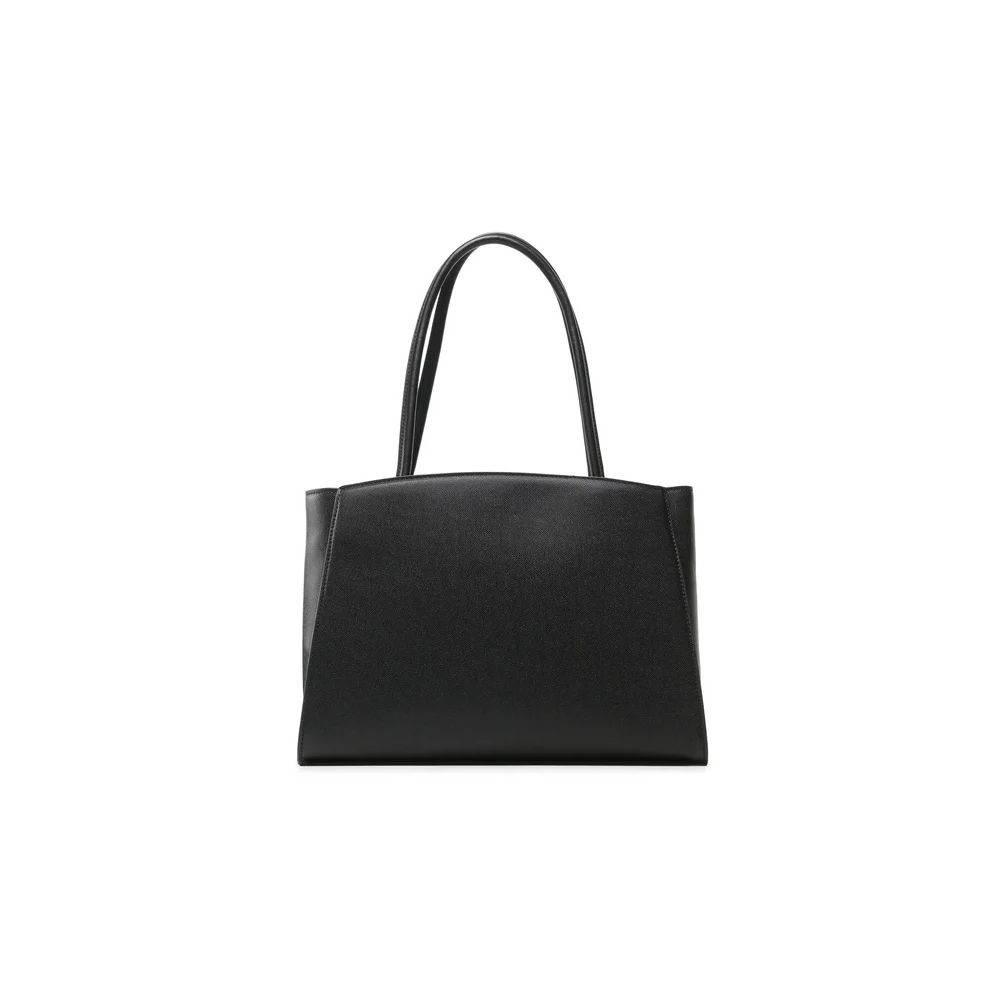 Plein Sport Chic Ebony Tote with Silver Logo Accent - Hilstor