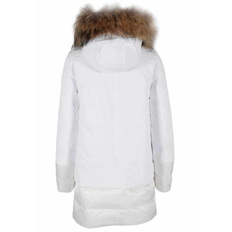 Yes Zee Chic Quilted Nylon Down Jacket with Fur Hood - Hilstor