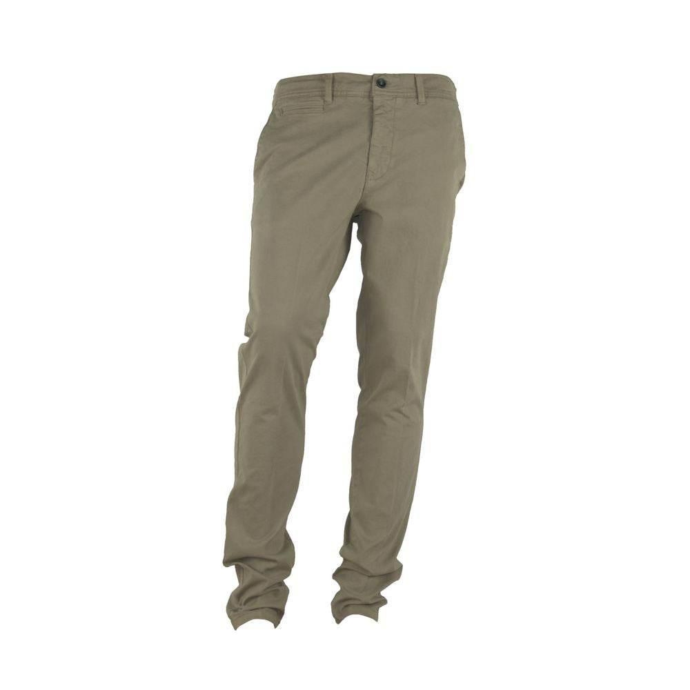 Made in Italy Beige Cotton Men Pant - Hilstor