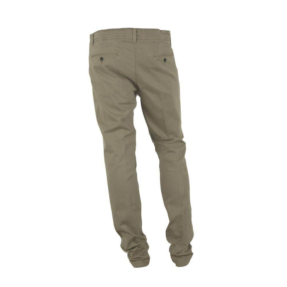 Made in Italy Beige Cotton Men Pant - Hilstor