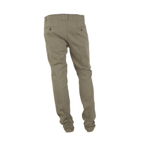 Made in Italy Beige Cotton Men Pant - Hilstor
