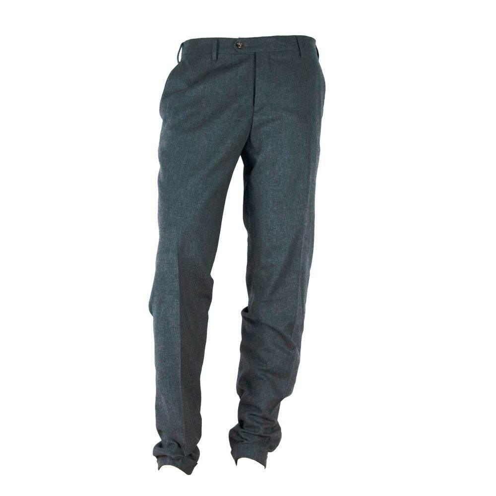Made in Italy Gray Cotton Men Pant - Hilstor