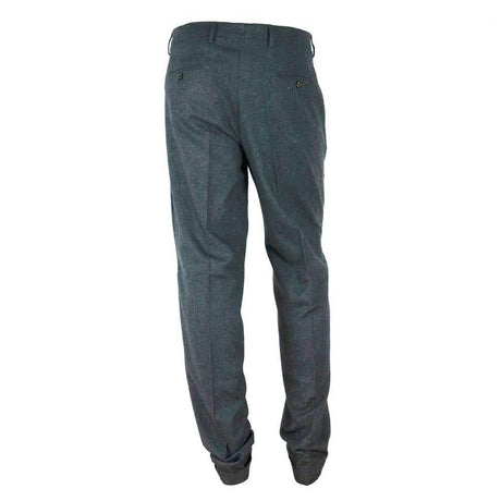 Made in Italy Gray Cotton Men Pant - Hilstor