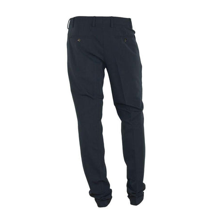 Made in Italy Black Polyester Men Pants - Hilstor