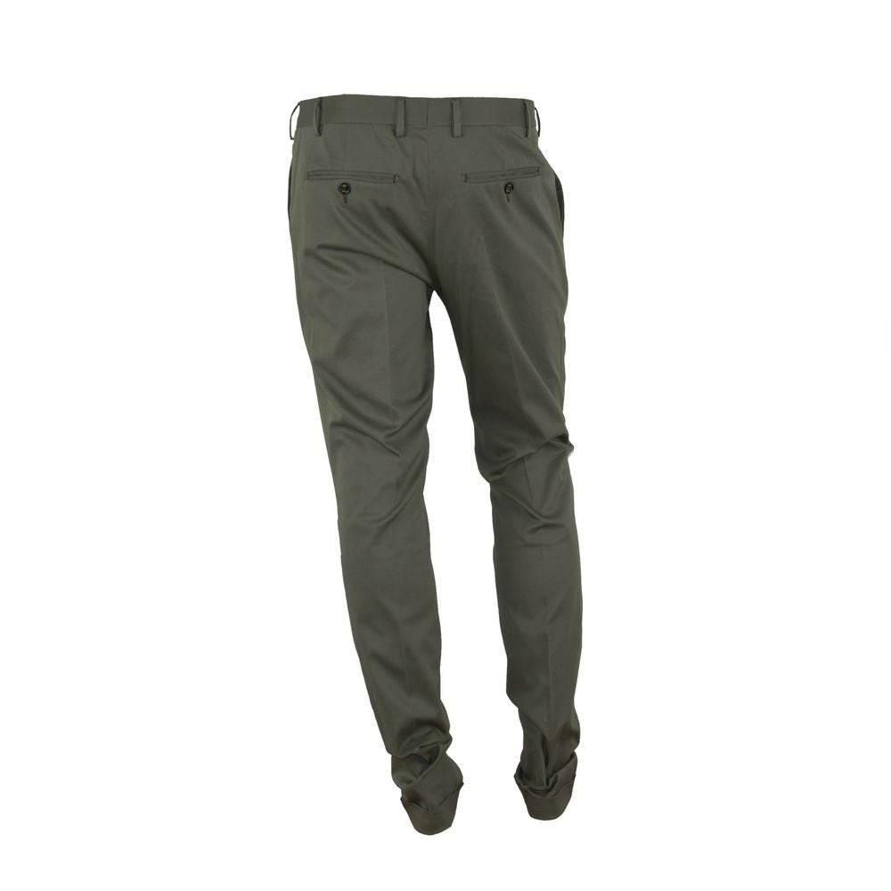 Made in Italy Green Cotton Men's Trouser - Hilstor