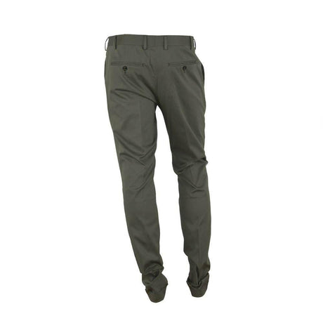 Made in Italy Green Cotton Men's Trouser - Hilstor