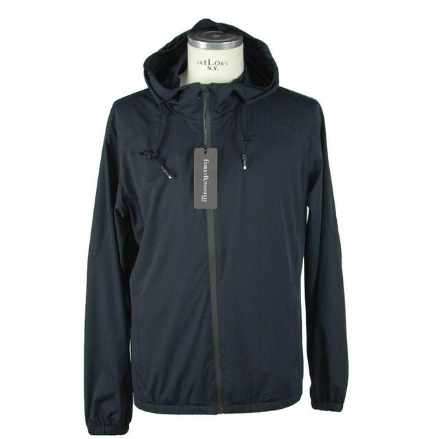 Emilio Romanelli Black Polyester Men's Jacket - Hilstor